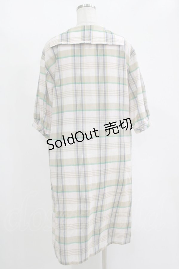 画像3: Franche Lippee / チェックセーラーワンピース M ピンク H-25-11-15-1038-LO-OP-NS-ZH (3)