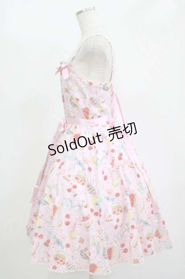 画像2: metamorphose / SWEETS collection サーキュラージャンパースカート Free ピンク H-25-11-15-1004-ME-OP-NS-ZH (2)