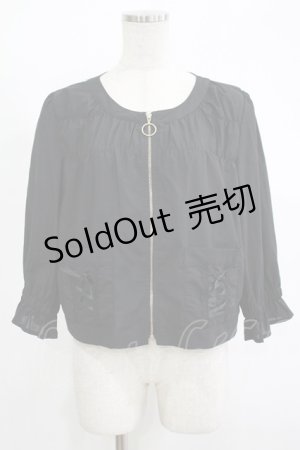 画像: axes femme / レースアップブルゾン M ブラック H-25-11-15-1042-AX-JA-NS-ZH