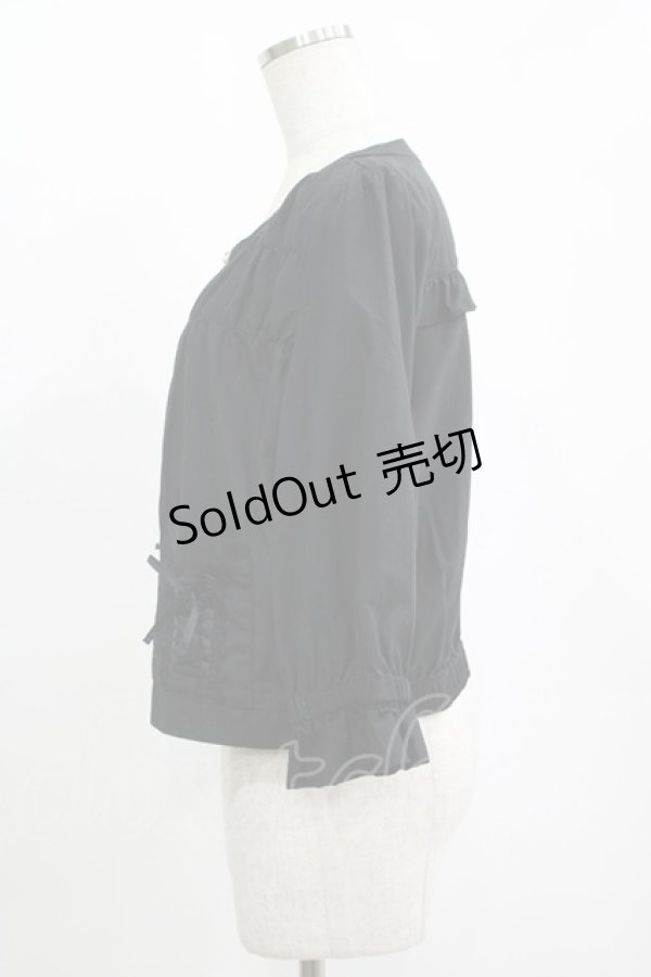 画像2: axes femme / レースアップブルゾン M ブラック H-25-11-15-1042-AX-JA-NS-ZH (2)