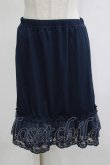 画像1: axes femme / レース重ねペチスカート M ネイビー H-25-11-15-1045-AX-SK-NS-ZH (1)