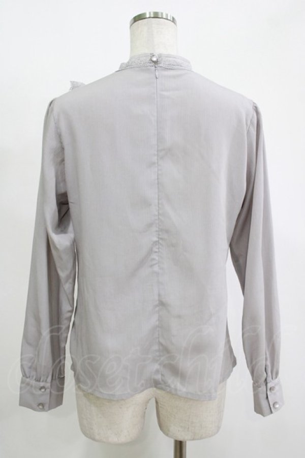 画像3: an another angelus / 立体フラワーレースヨークブラウス Free BLUE GRAY H-25-11-15-1051-CA-BL-NS-ZH (3)