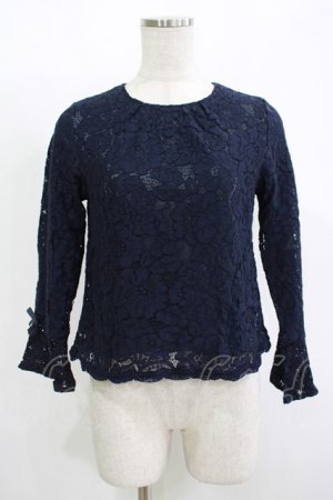 画像: an another angelus / レーストップス Free navy H-25-11-15-1053-CA-TO-NS-ZH