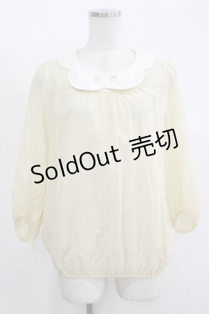 画像: Franche Lippee / ねこ刺繍ブラウス M クリーム H-25-11-15-1056-LO-BL-NS-ZH