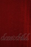 画像4: MAJESTIC LEGON / 袖リボンニット M レッド H-25-11-15-1057-LO-TO-NS-ZH (4)