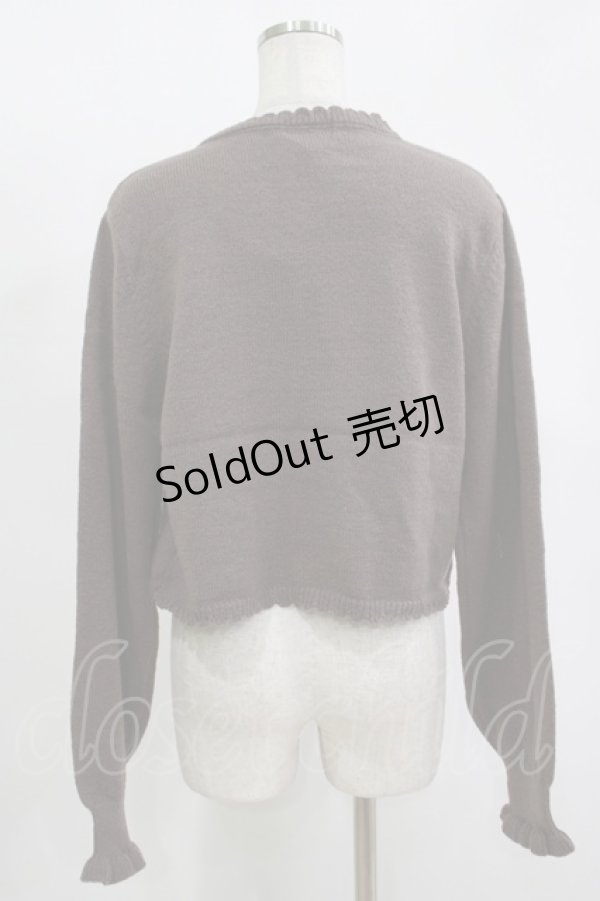 画像3: m petit by misako / AM*リボンニットボレロ LL ブラウン H-25-11-15-1058-LO-TO-NS-ZH (3)