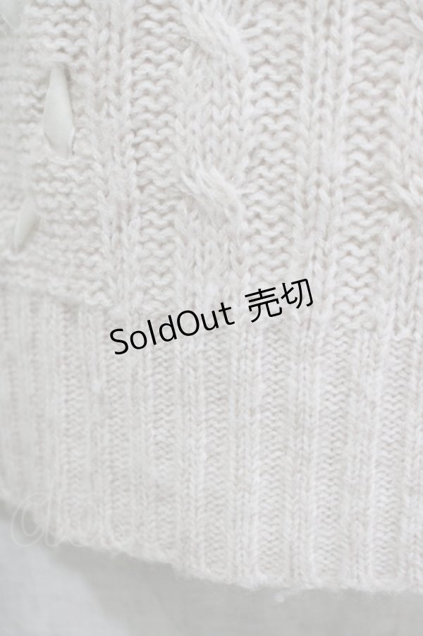 画像5: Amavel / WレースUPオフショルニット Free ピンク H-25-11-15-1061-CA-TO-NS-ZH (5)