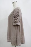 画像2: axes femme / 袖ドレープトップス M チャコール H-25-11-15-1064-AX-TO-NS-ZH (2)