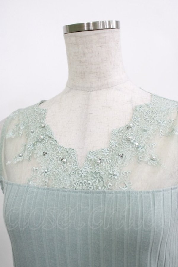 画像4: axes femme / パールレースタンク M ミント H-25-11-15-1066-AX-TO-NS-ZH (4)