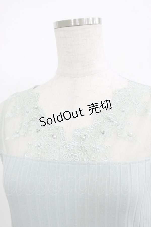 画像4: axes femme / パールレースタンク M ミント H-25-11-15-1066-AX-TO-NS-ZH (4)