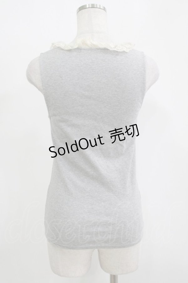 画像3: Franche Lippee / ローズレースタンク M グレー H-25-11-15-1067-LO-TO-NS-ZH (3)