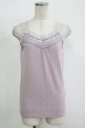 画像: axes femme / レース使いタンク M ラベンダー H-25-11-15-1068-AX-TO-NS-ZH