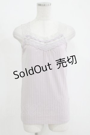 画像: axes femme / レース使いタンク M ラベンダー H-25-11-15-1068-AX-TO-NS-ZH