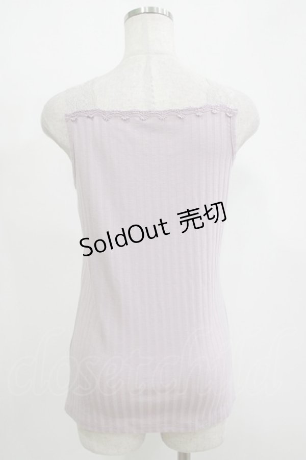 画像3: axes femme / レース使いタンク M ラベンダー H-25-11-15-1068-AX-TO-NS-ZH (3)