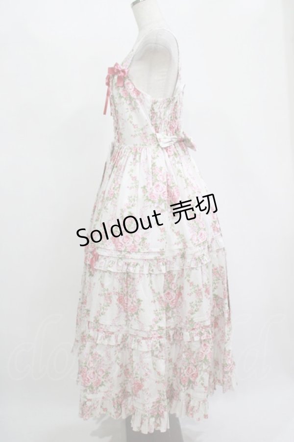 画像2: metamorphose / 【プラスサイズ】シャーロットティアードジャンパースカート プラスサイズ オフ白 H-25-11-15-1006-ME-OP-NS-ZH (2)