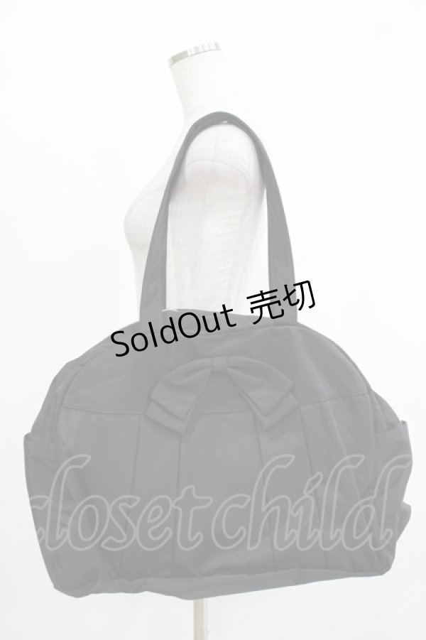 画像1: m petit by misako / AMリボンヅカイボストンバッグ  ブラック H-25-11-15-1071-LO-BG-NS-ZH (1)