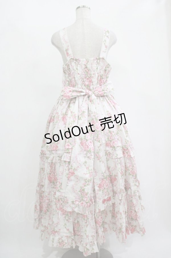 画像3: metamorphose / 【プラスサイズ】シャーロットティアードジャンパースカート プラスサイズ オフ白 H-25-11-15-1006-ME-OP-NS-ZH (3)