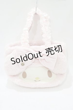 画像: Maison de FLEUR / マイメロディ・フリルハンドルトートバッグ  ピンク H-25-11-15-1072-LO-BG-NS-ZH