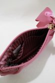 画像2: Maison de FLEUR / ロゴポーチ  ピンク H-25-11-15-1073-LO-ZA-NS-ZH (2)