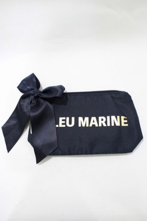 画像: Maison de FLEUR / ロゴポーチ  ネイビー H-25-11-15-1074-LO-ZA-NS-ZH