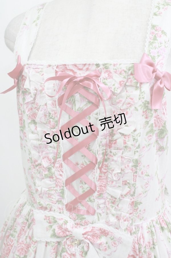 画像4: metamorphose / 【プラスサイズ】シャーロットティアードジャンパースカート プラスサイズ オフ白 H-25-11-15-1006-ME-OP-NS-ZH (4)