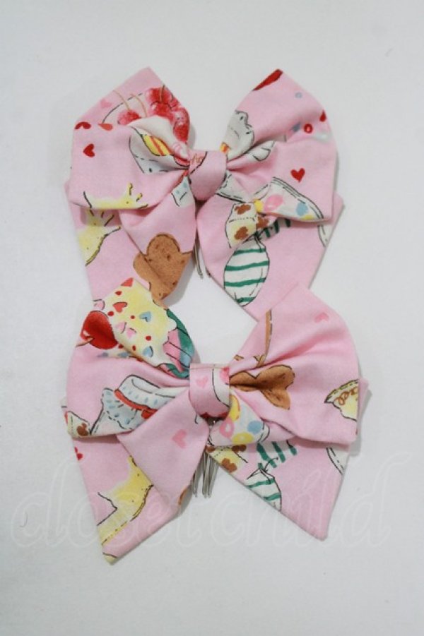 画像2: metamorphose / sweets collectionリボンコーム  ピンク H-25-11-15-1078-ME-AC-NS-ZH (2)