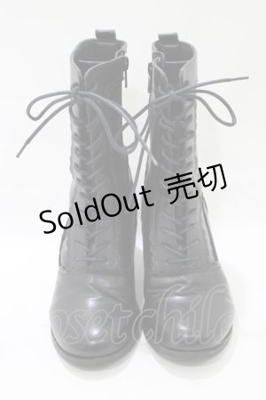 画像: axes femme / レースアップブーツ M ブラック H-25-11-15-1083-AX-SH-NS-ZH