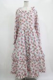 画像1: FLC / 星名桜子/2WAY花柄フリルワンピース L ピンク H-25-11-15-1008-LO-OP-NS-ZH (1)
