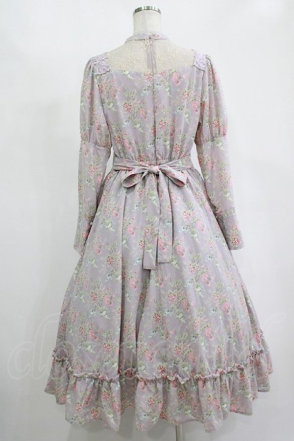 画像3: Kurumi Collaboration / KRハナジゴスリーブワンピース LL ラベンダー H-25-11-15-1009-GO-OP-NS-ZH (3)