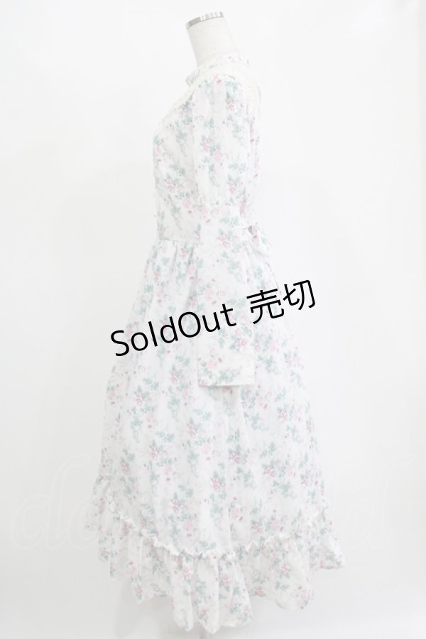 画像2: Kurumi Collaboration / KRハナジゴスリーブワンピース LL オフ H-25-11-15-1010-GO-OP-NS-ZH (2)