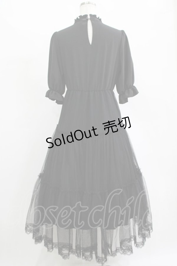 画像3: Lovely Tency / 眞白ありすコラボ/チュールワンピース L ブラック H-25-11-15-1011-GO-OP-NS-ZH (3)