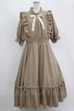 画像: m petit by misako / NINA'SコラボAMハイショクメローワンピース LL ベージュ H-25-11-15-1012-LO-OP-NS-ZH