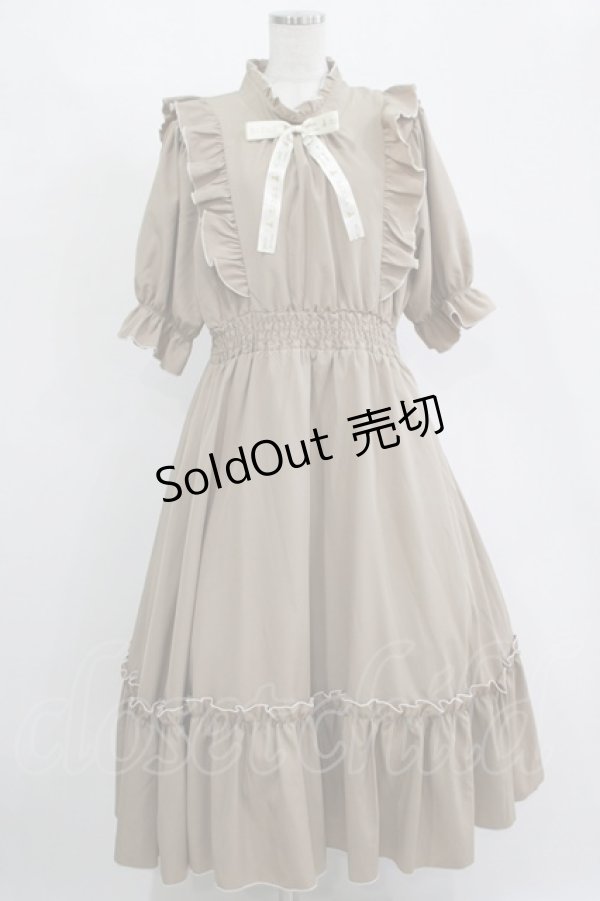 画像1: m petit by misako / NINA'SコラボAMハイショクメローワンピース LL ベージュ H-25-11-15-1012-LO-OP-NS-ZH (1)