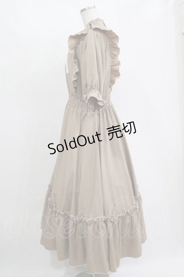 画像2: m petit by misako / NINA'SコラボAMハイショクメローワンピース LL ベージュ H-25-11-15-1012-LO-OP-NS-ZH (2)