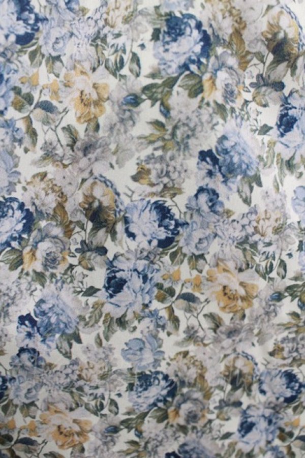 画像4: axes femme / 小花柄ボータイワンピース Free ブルー H-25-11-15-1013-AX-OP-NS-ZH (4)