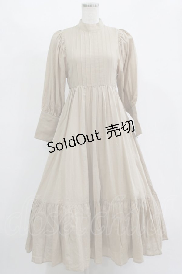 画像1: Maison de FLEUR Petite Robe / ヴィクトリアンドレス S beige H-25-11-15-1015-EL-OP-NS-ZH (1)