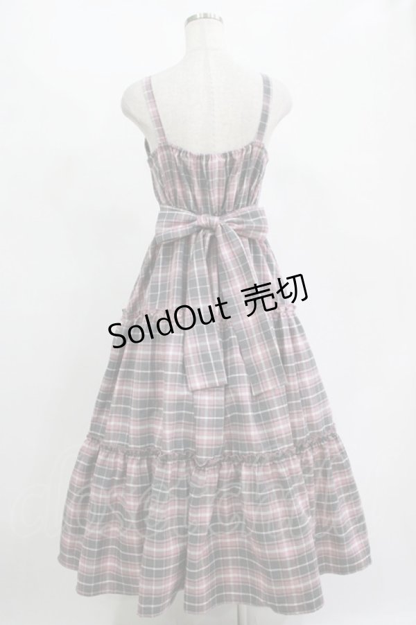 画像3: Lovely Tency / 眞白ありすコラボ/チェックジャンパースカート L ピンク H-25-11-15-1019-GO-OP-NS-ZH (3)