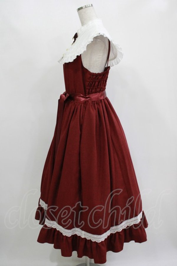 画像2: metamorphose / 【プラスサイズ】Priere〜星に祈りを〜ミディアムジャンパースカート プラスサイズ ワイン H-25-11-15-1022-ME-OP-NS-ZH (2)