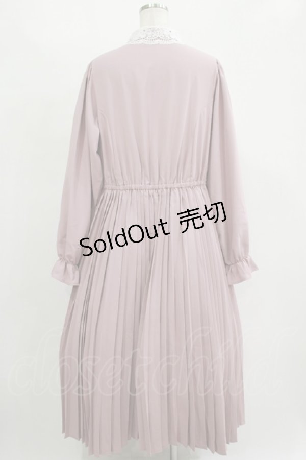 画像3: m petit by misako / AM*レースエリプリーツワンピース LL ピンク H-25-11-15-1023-LO-OP-NS-ZH (3)