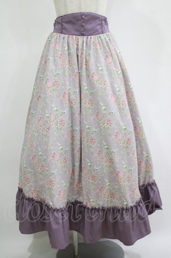 画像1: Kurumi Collaboration / KRハナガラHWフレアSK L ラベンダー H-25-11-15-1025-GO-SK-NS-ZH (1)