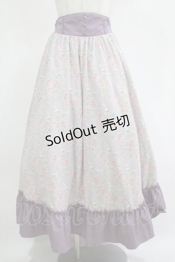 画像1: Kurumi Collaboration / KRハナガラHWフレアSK L ラベンダー H-25-11-15-1025-GO-SK-NS-ZH (1)