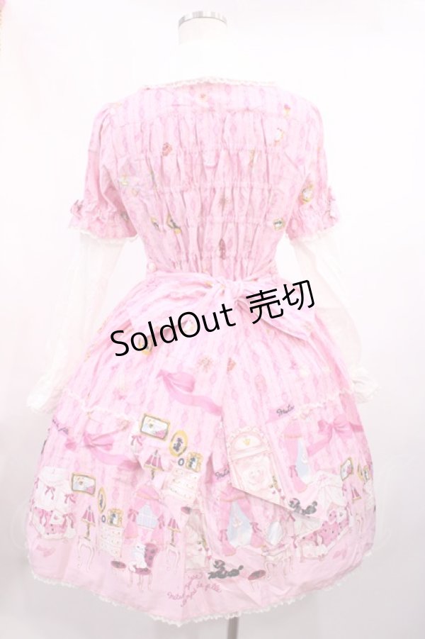 画像3: metamorphose / お部屋柄ワンピ‐ス Free ピンク H-25-11-15-005-ME-OP-NS-ZH (3)