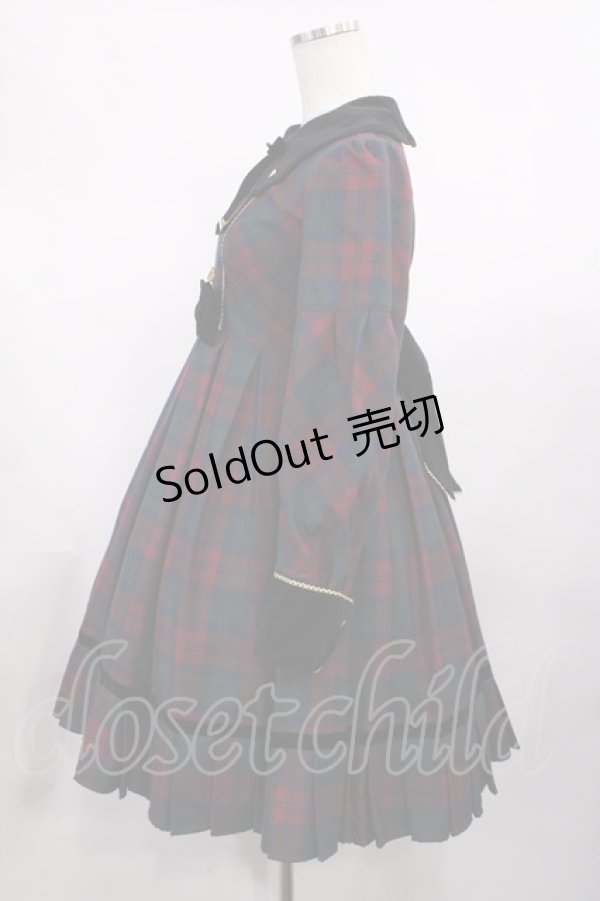 画像2: Angelic Pretty / Modern StudentワンピースSet Free ワイン H-25-11-15-006-AP-OP-NS-ZH (2)