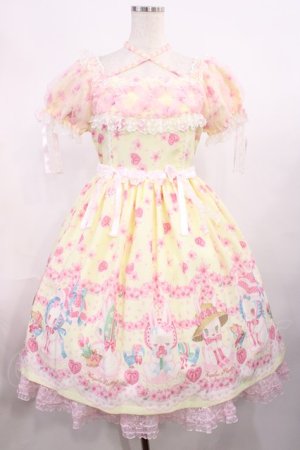 画像: Angelic Pretty / Ohanami Bunnyワンピース Free イエロー H-25-11-15-007-AP-OP-NS-ZH