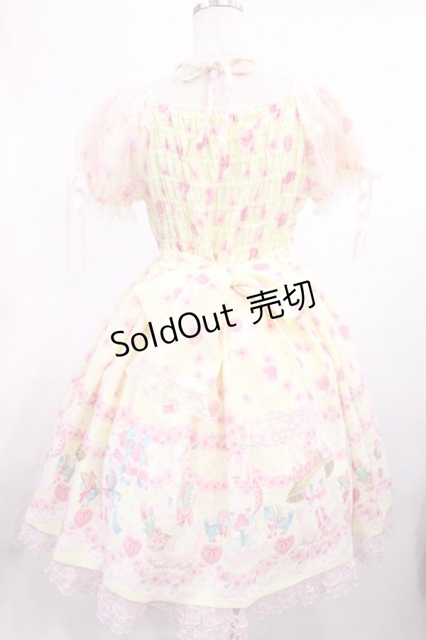 画像3: Angelic Pretty / Ohanami Bunnyワンピース Free イエロー H-25-11-15-007-AP-OP-NS-ZH (3)