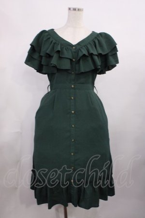 画像: axes femme / 2wayフリルワンピース M グリーン H-25-11-15-010-AX-OP-NS-ZH