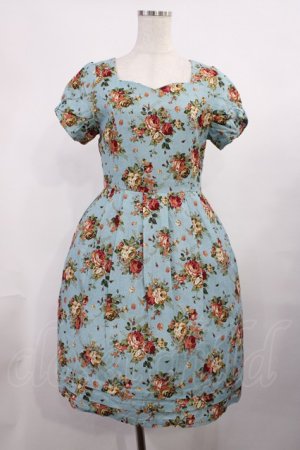 画像: F&A / 花柄ワンピース Free Blue H-25-11-15-015-LO-OP-NS-ZH