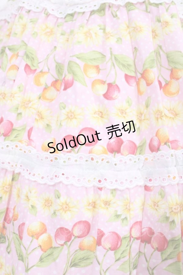 画像4: Angelic Pretty / チェリー柄サンドレス Free ピンク H-25-11-15-002-AP-OP-NS-ZH (4)