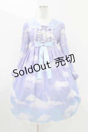 画像: Angelic Pretty / Misty Sky Brilliant ColorワンピースSet FREE ラベンダー/サックス H-25-11-16-1006-AP-OP-YZ-ZH