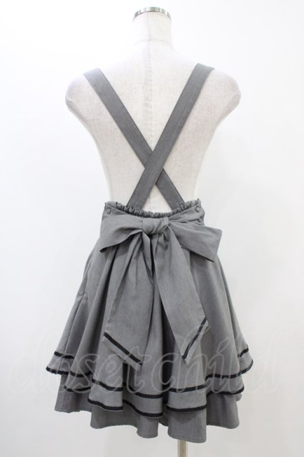 画像2: Amavel / サス付きフレアマリンスカパン Free グレー H-25-11-16-1032-CA-SK-NS-ZH (2)